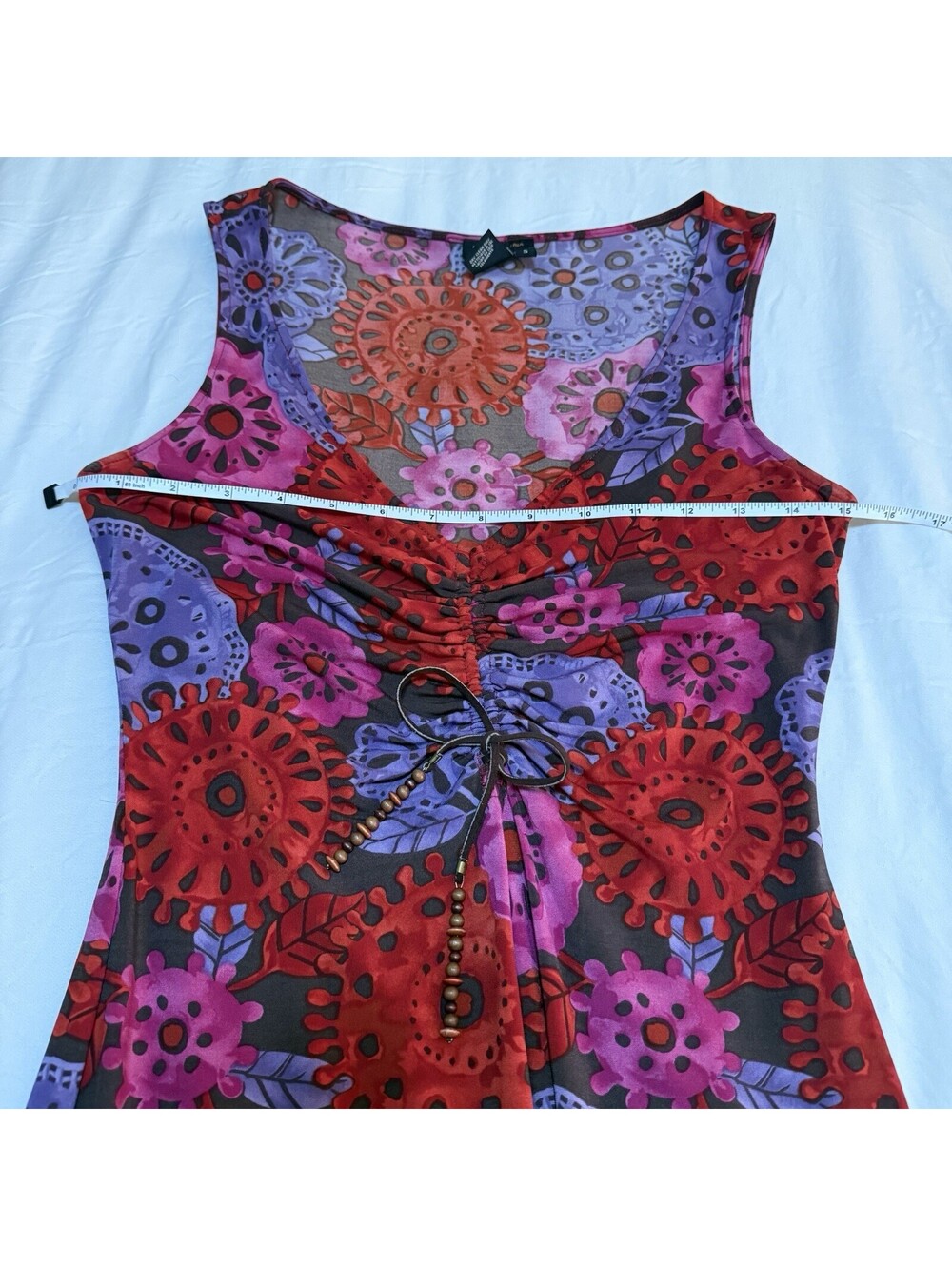 ASO Monica Geller Friends Vintage Rare BCBGMaxaxria Floral Dress Size Small - Picture 4 of 9